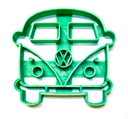 VW Style Van Bus Microbus Front View Vintage Cookie Cutter Made In USA PR2161