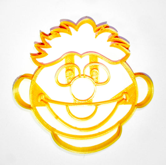6x Ernie Face Fondant Cutter Cupcake Topper 1.75 IN USA FD2251
