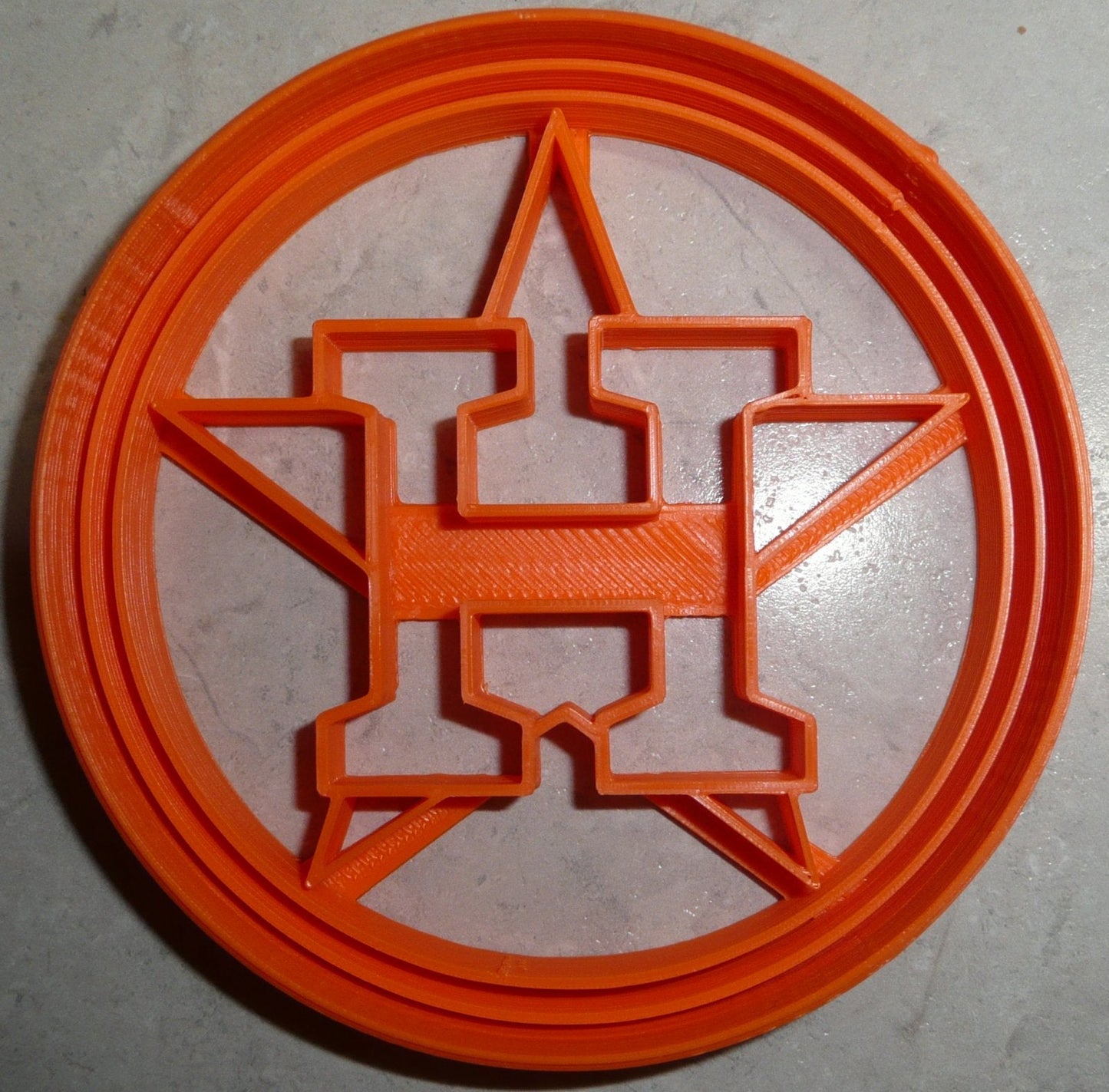 6x Houston Astros Fondant Cutter Cupcake Topper 1.75 IN USA FD2555