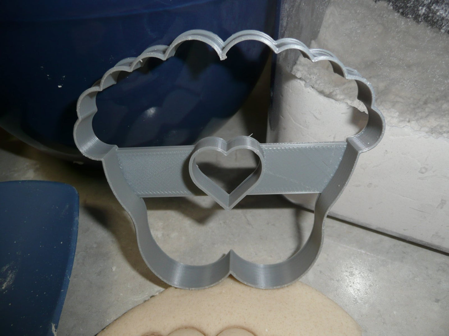 Baby Feet With Heart Gender Reveal Shower Cookie Cutter Made In USA PR2520