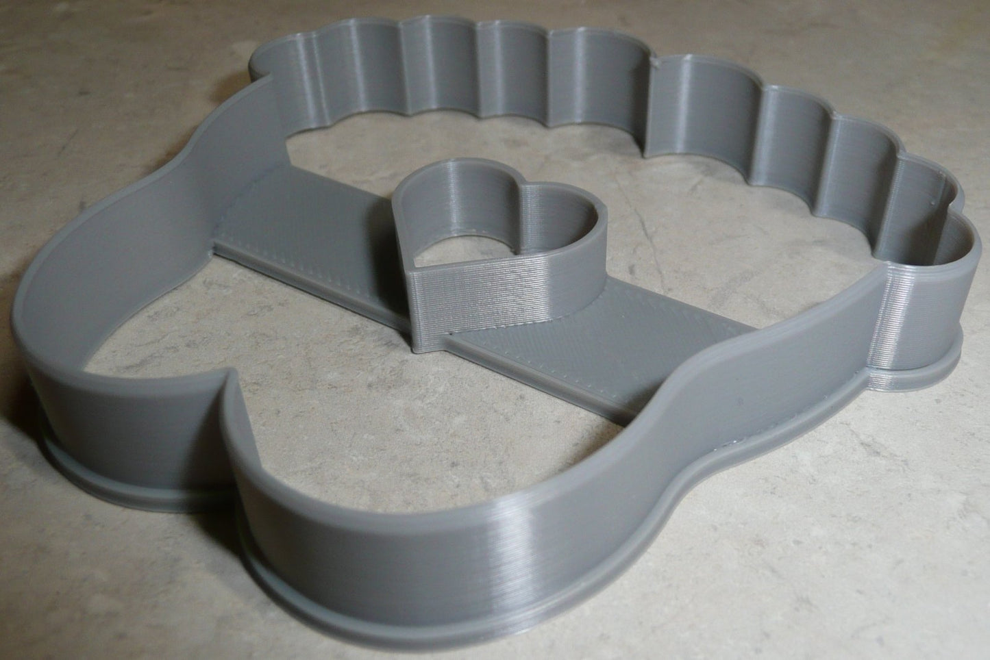 Baby Feet With Heart Gender Reveal Shower Cookie Cutter Made In USA PR2520
