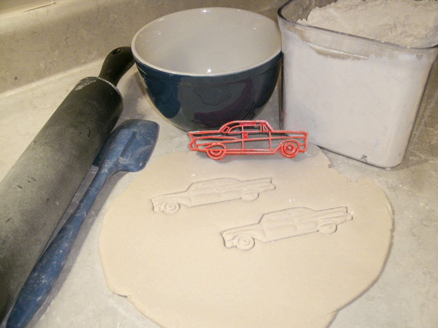 Chevy Chevrolet Bel Air Coupe 1957 Vintage Cookie Cutter Made In USA PR2107