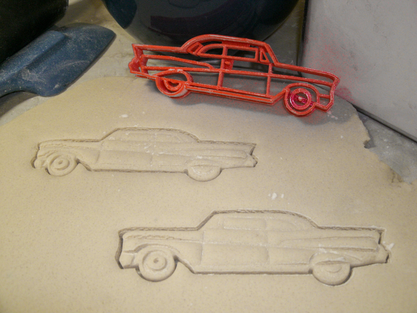 Chevy Chevrolet Bel Air Coupe 1957 Vintage Cookie Cutter Made In USA PR2107