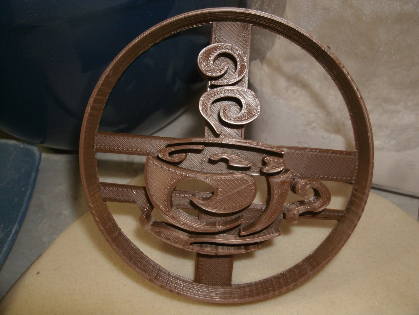 Coffee Mug Cappuccino Swirl Steam Beverage Tea Latte Cookie Cutter USA PR2395