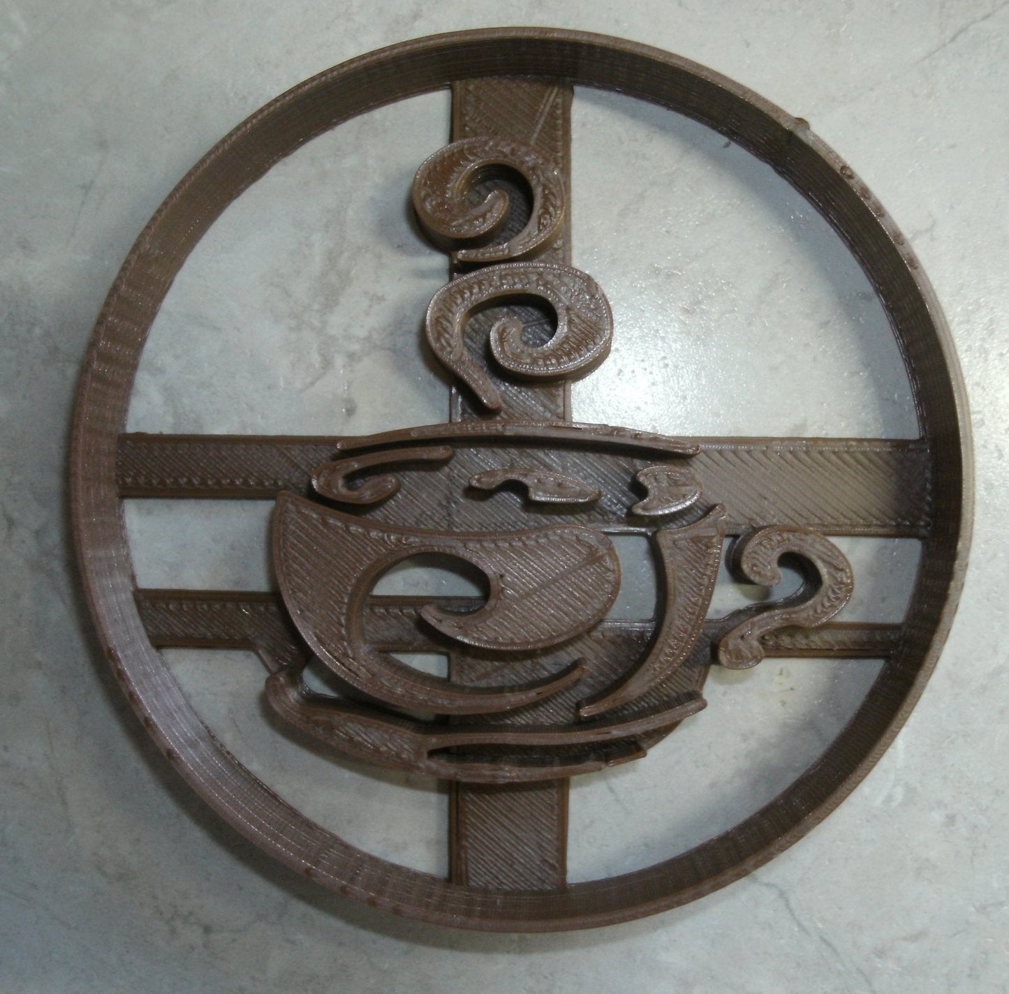 Coffee Mug Cappuccino Swirl Steam Beverage Tea Latte Cookie Cutter USA PR2395