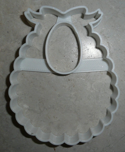 6x Baby Bib Fondant Cutter Cupcake Topper 1.75 IN USA FD2461