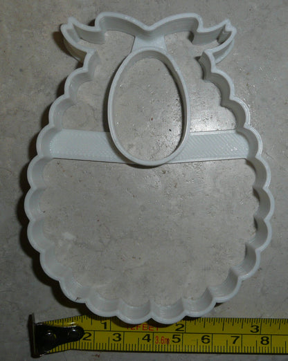 Bib Food Feeding Drool Cover Baby Shower Cookie Cutter Made In USA PR2461