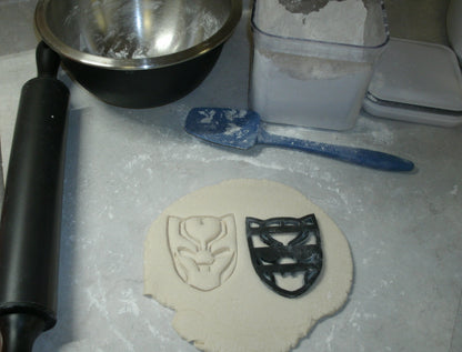 Black Panther Face Mask Superhero Cookie Cutter Made In USA PR599