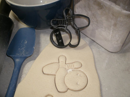 Bowling Pins Bowl Ball League Hobby Sport Cookie Cutter Made In USA PR2497