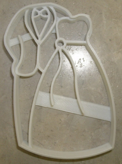 Bride And Groom Wedding Engagement Mr Mrs Cookie Cutter Made In USA PR2619