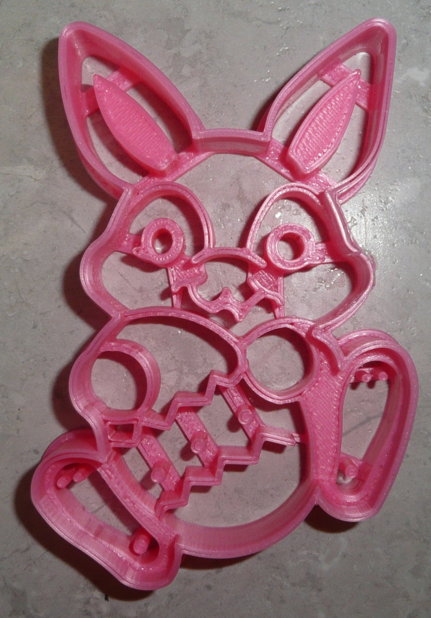 6x Easter Bunny with Egg Fondant Cutter Cupcake Topper 1.75 IN USA FD2400