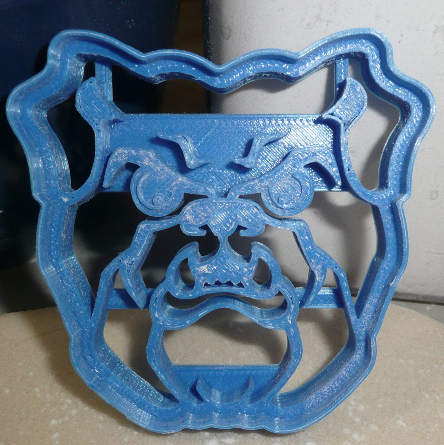 Bulldog Bulldogs Face Sports Mascot Cookie Cutter Made In USA PR2698
