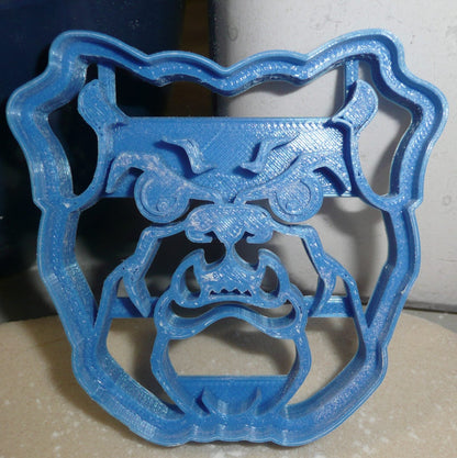 Bulldog Bulldogs Face Sports Mascot Cookie Cutter Made In USA PR2698