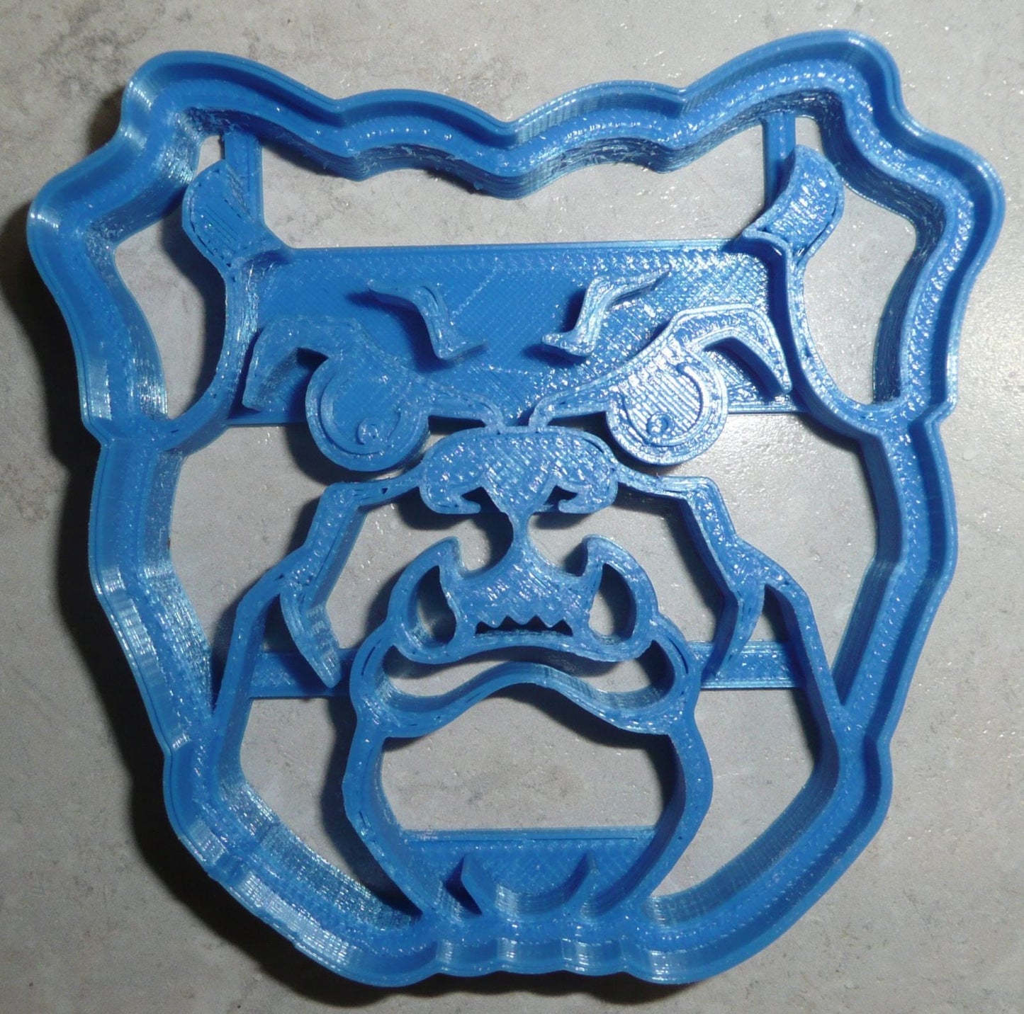Bulldog Bulldogs Face Sports Mascot Cookie Cutter Made In USA PR2698