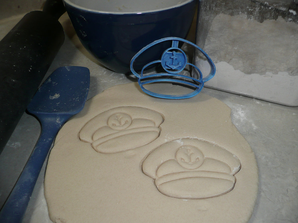 Sailor Captains Hat Cap Sea Captain Boat Ocean Cookie Cutter Made In USA PR2590