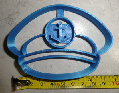 Sailor Captains Hat Cap Sea Captain Boat Ocean Cookie Cutter Made In USA PR2590
