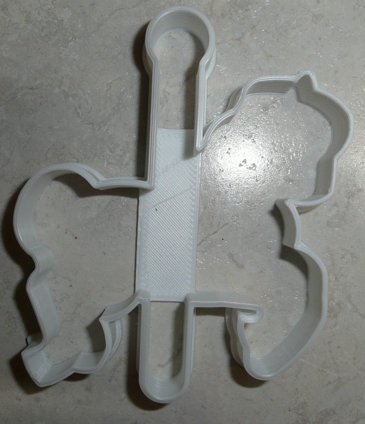 6x Carousel Horse Outline Fondant Cutter Cupcake Topper 1.75 IN USA FD2610