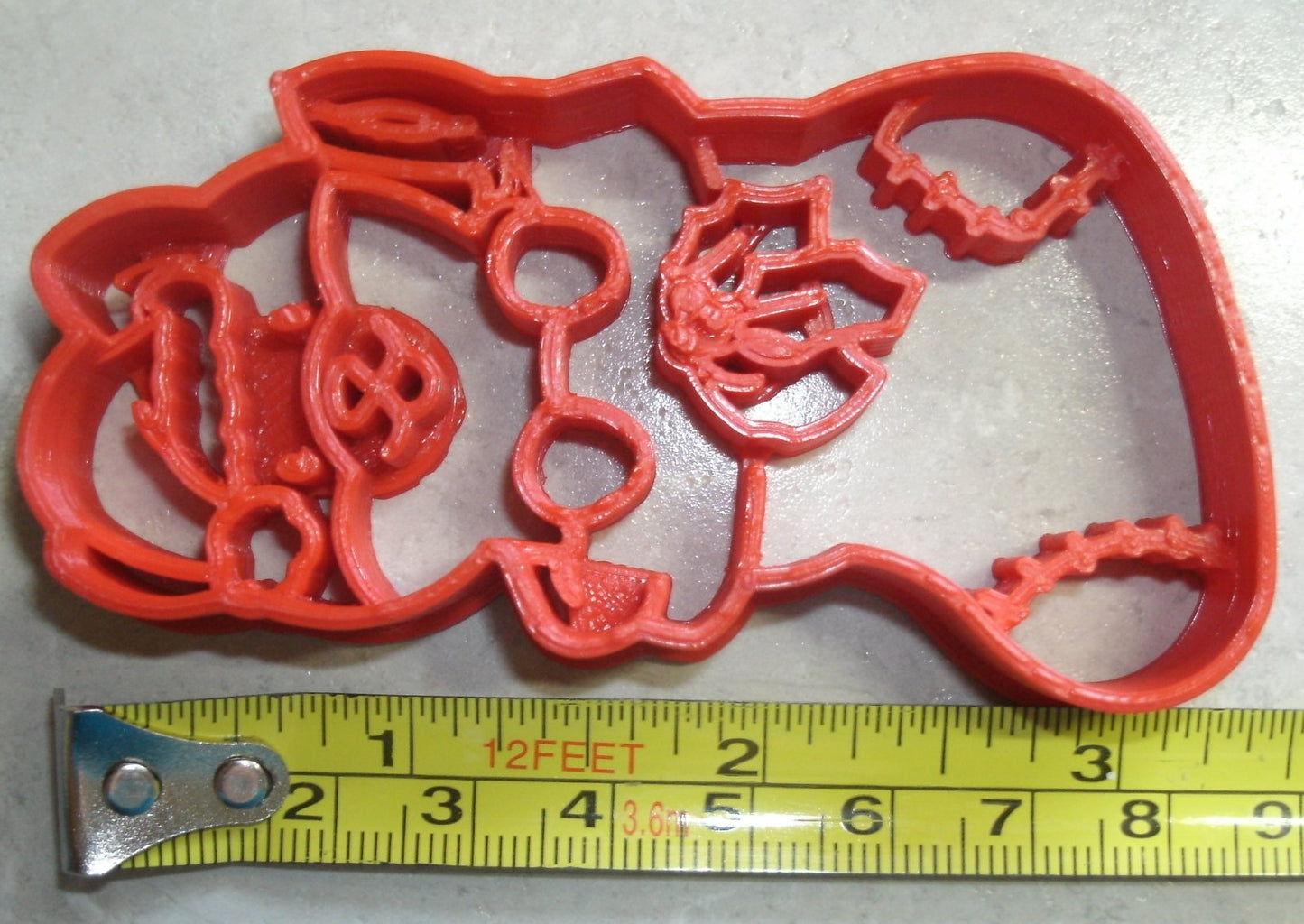 Cat In Stocking Christmas Holiday Kitten Cookie Cutter Made In USA PR2369