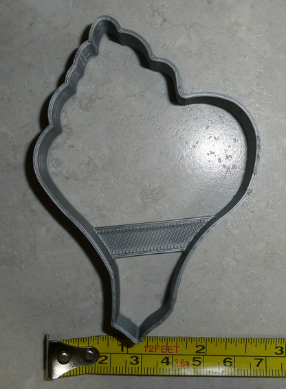 Conch Sea Shell Horn Large Snail Ocean Beach Cookie Cutter Made In USA PR2595