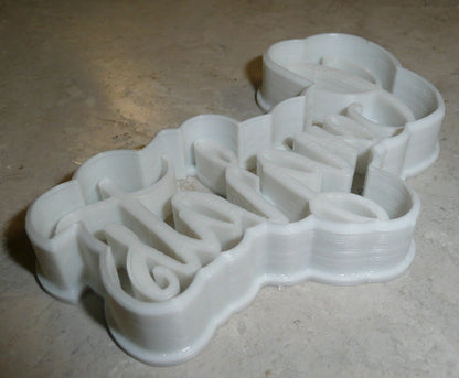 Congrats Congratulations Word Fancy Font Cookie Cutter Made In USA PR2515