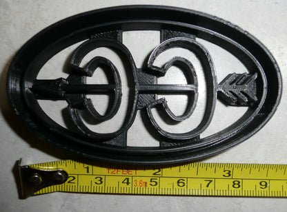 Cross Country CC Arrow Running Sport Cookie Cutter Made In USA PR2493