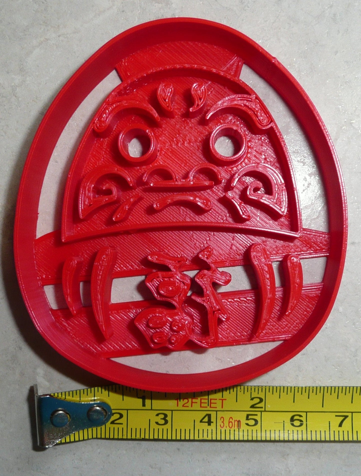 Daruma Doll Japanese Luck Buddhism Wishing Cookie Cutter Made In USA PR2326