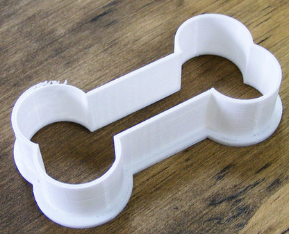 6x Dog Bone Biscuit Outline Fondant Cutter Cupcake Topper 1.75 IN USA FD100