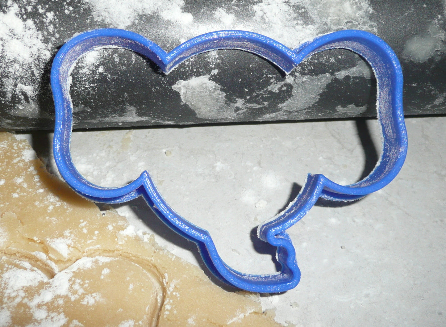 Elephant Head Outline Cookie Cutter Baking Tool Made In USA PR283