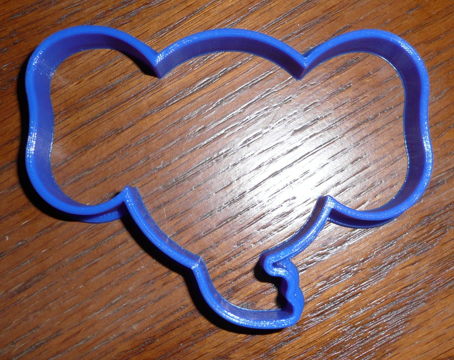 6x Elephant Head Outline Fondant Cutter Cupcake Topper 1.75 IN USA FD283
