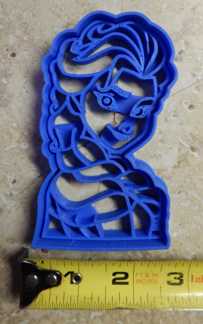 Elsa Face Head Snow Queen Frozen Movie Cookie Cutter Made In USA PR564