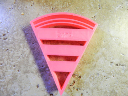 6x Watermelon Slice Fondant Cutter Cupcake Topper 1.75 IN USA FD2179