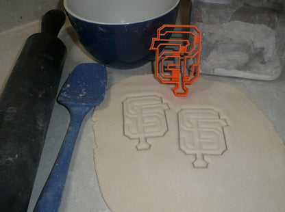 San Francisco Giants SF Logo MLB Baseball Cookie Cutter Made In USA PR2586