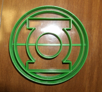 6x Green Lantern Fondant Cutter Cupcake Topper 1.75 IN USA FD491