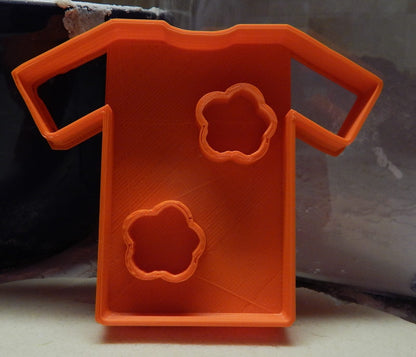 Hawaiian Shirt Colorful Print Hawaii Floral Cookie Cutter Made In USA PR2166