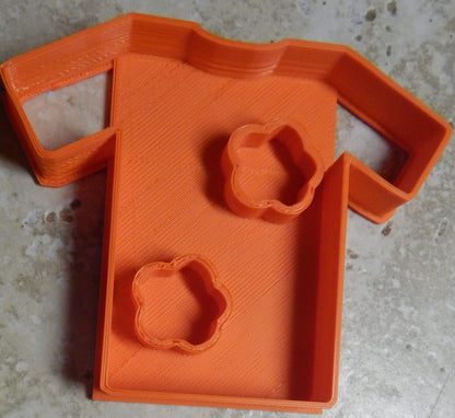 Hawaiian Shirt Colorful Print Hawaii Floral Cookie Cutter Made In USA PR2166