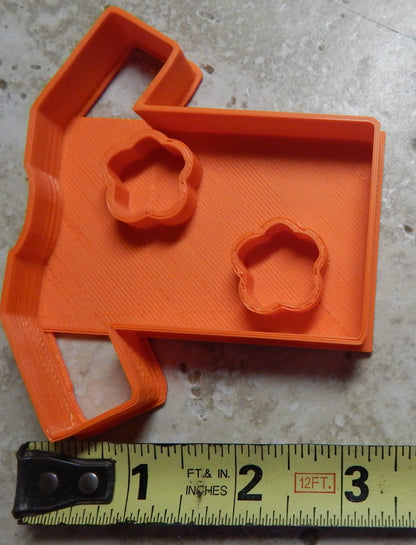 Hawaiian Shirt Colorful Print Hawaii Floral Cookie Cutter Made In USA PR2166