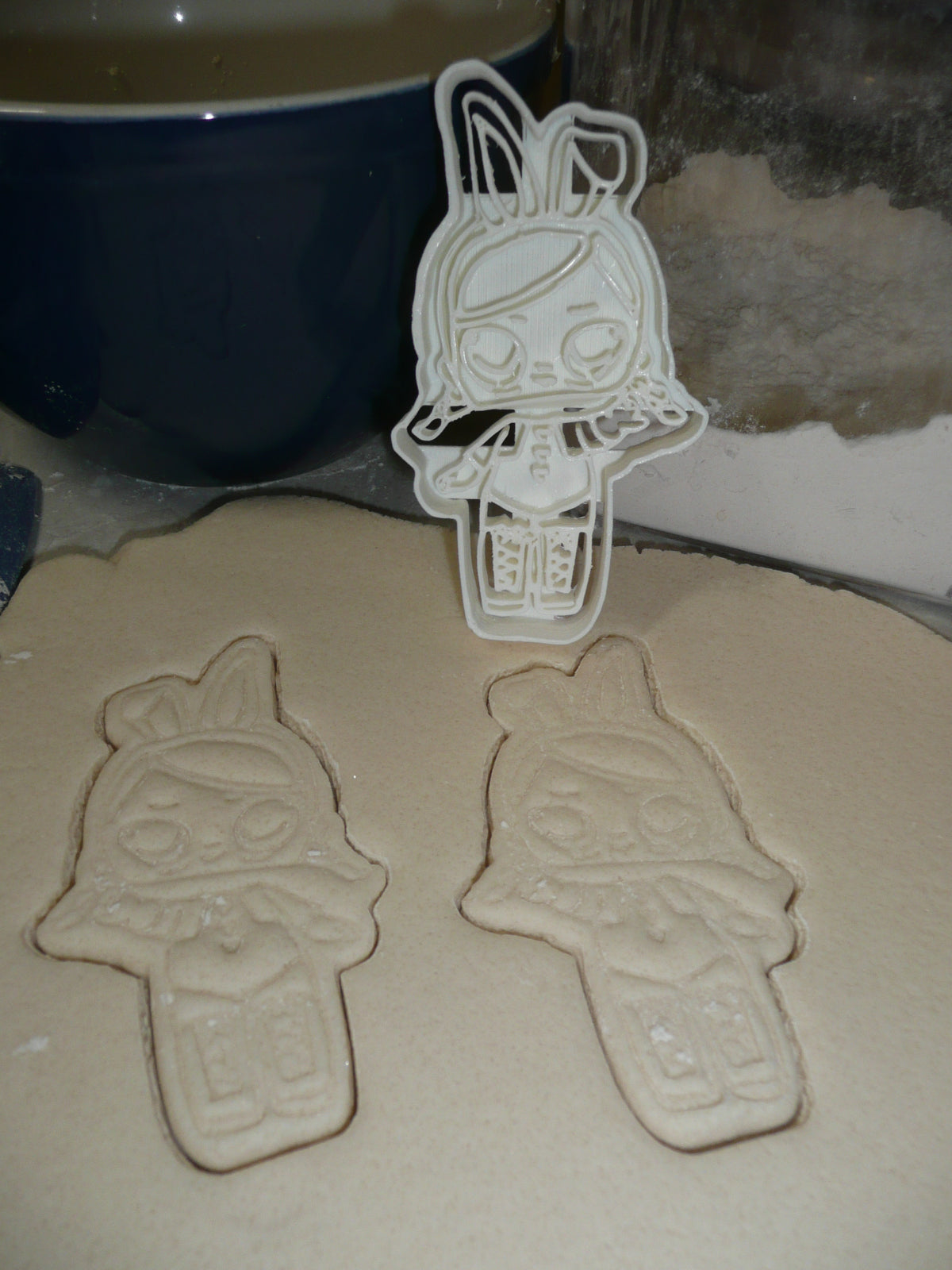 Hops Detailed Bunny Ears Surprise Doll Series Cookie Cutter Made In USA PR2386