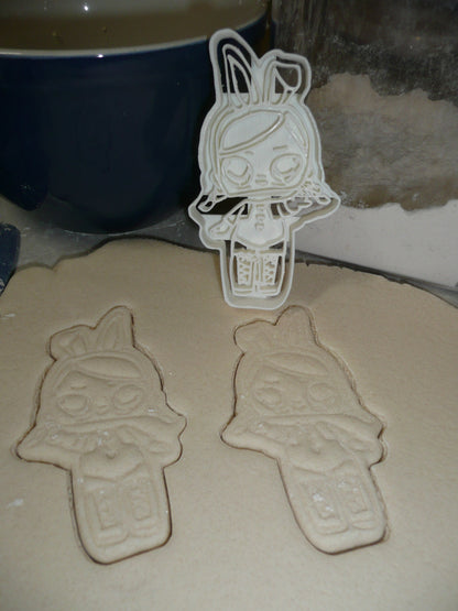 Hops Detailed Bunny Ears Surprise Doll Series Cookie Cutter Made In USA PR2386