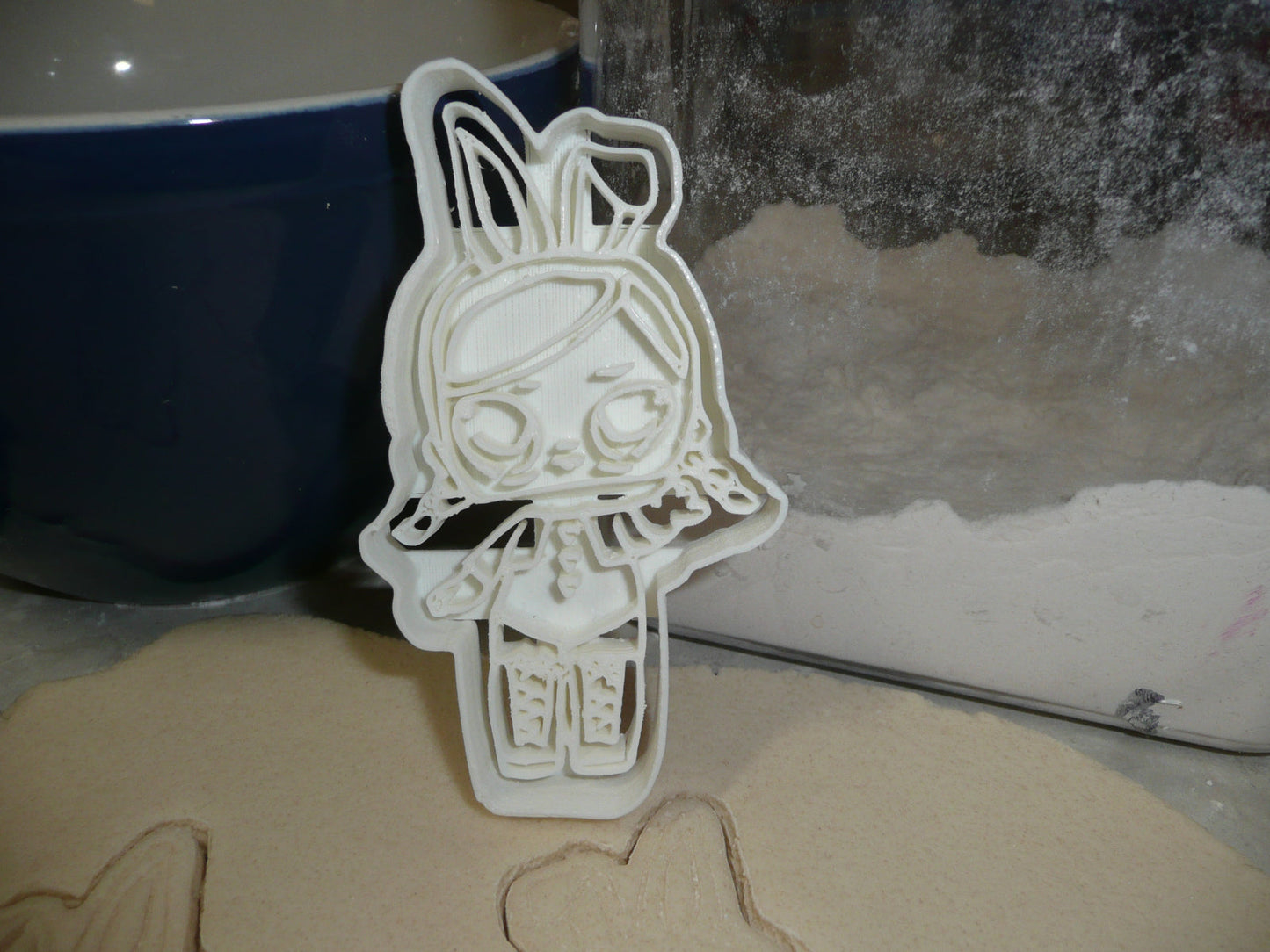 Hops Detailed Bunny Ears Surprise Doll Series Cookie Cutter Made In USA PR2386