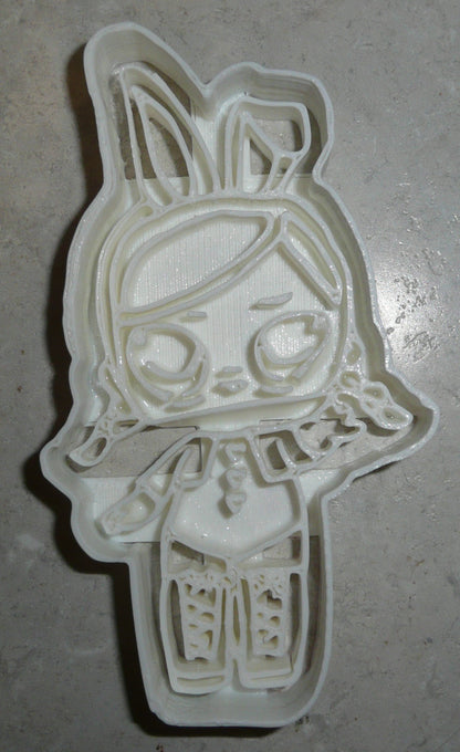 Hops Detailed Bunny Ears Surprise Doll Series Cookie Cutter Made In USA PR2386