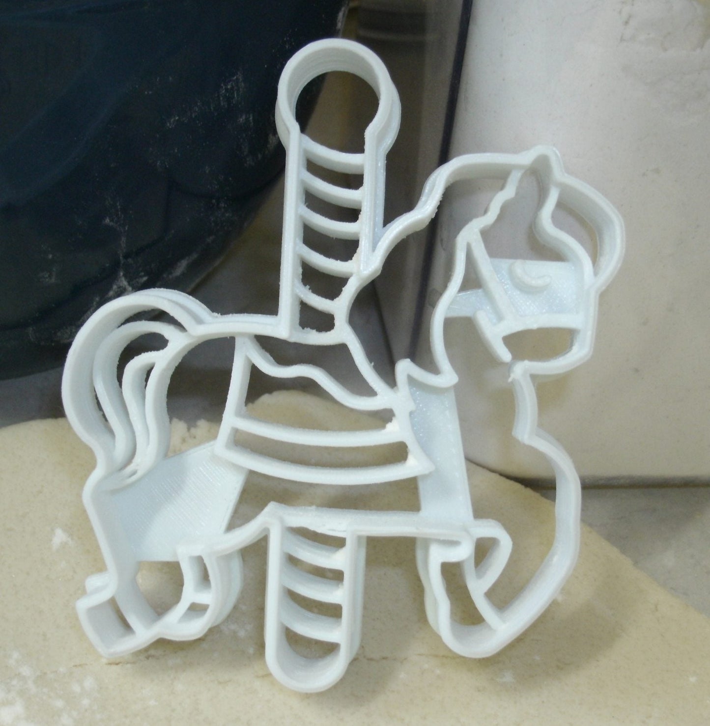 Carousel Horse Detailed Merry Go Round Cookie Cutter Made In USA PR2611