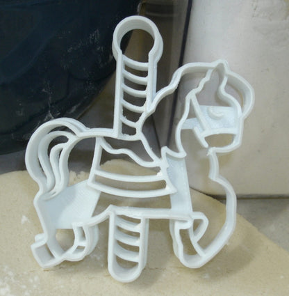 Carousel Horse Detailed Merry Go Round Cookie Cutter Made In USA PR2611