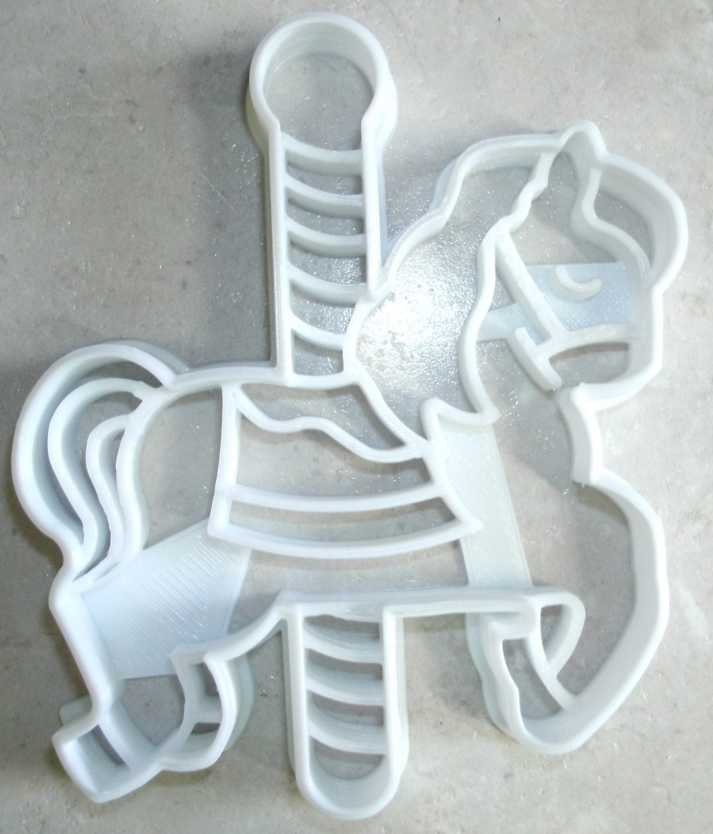 6x Carousel Horse Detail Fondant Cutter Cupcake Topper 1.75 IN USA FD2611