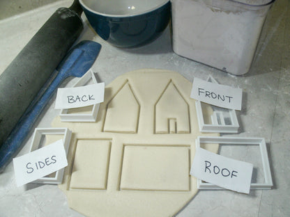 Gingerbread House Build And Decorate Set Of 4 Cookie Cutters Made In USA PR2217