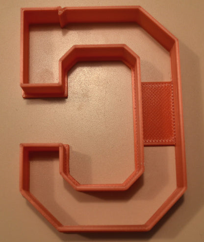 6x C Letter School Pride Fondant Cutter Cupcake Topper 1.75 IN USA FD2569