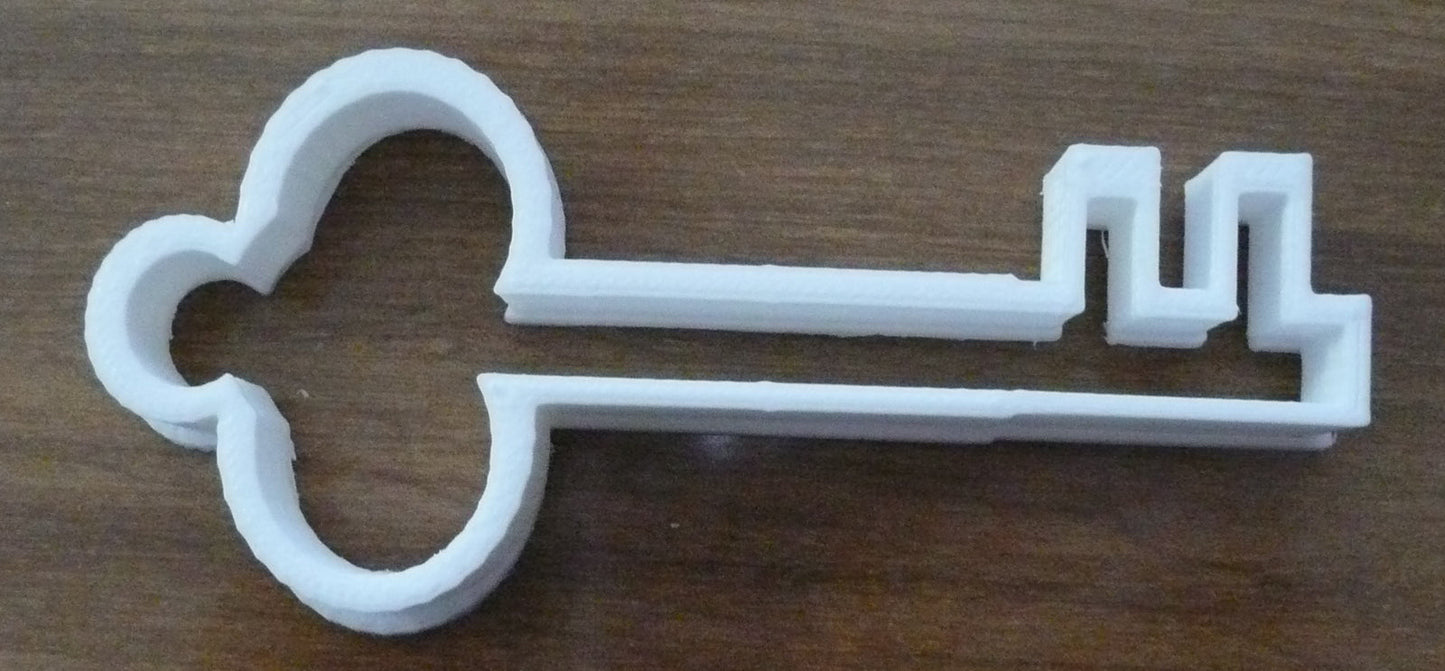 6x Antique Key Fondant Cutter Cupcake Topper 1.75 IN USA FD475