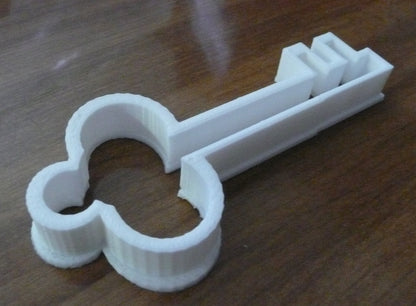 6x Antique Key Fondant Cutter Cupcake Topper 1.75 IN USA FD475