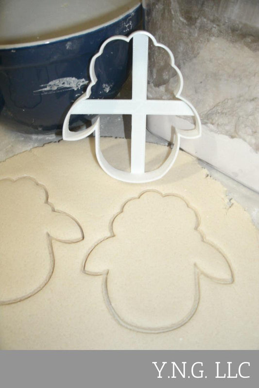 Lamb Sheep Head Outline Farm Animal Cookie Cutter Made In USA PR684