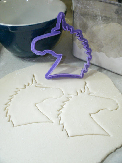 Unicorn Head Magical Creature Cookie Cutter Made In USA PR319