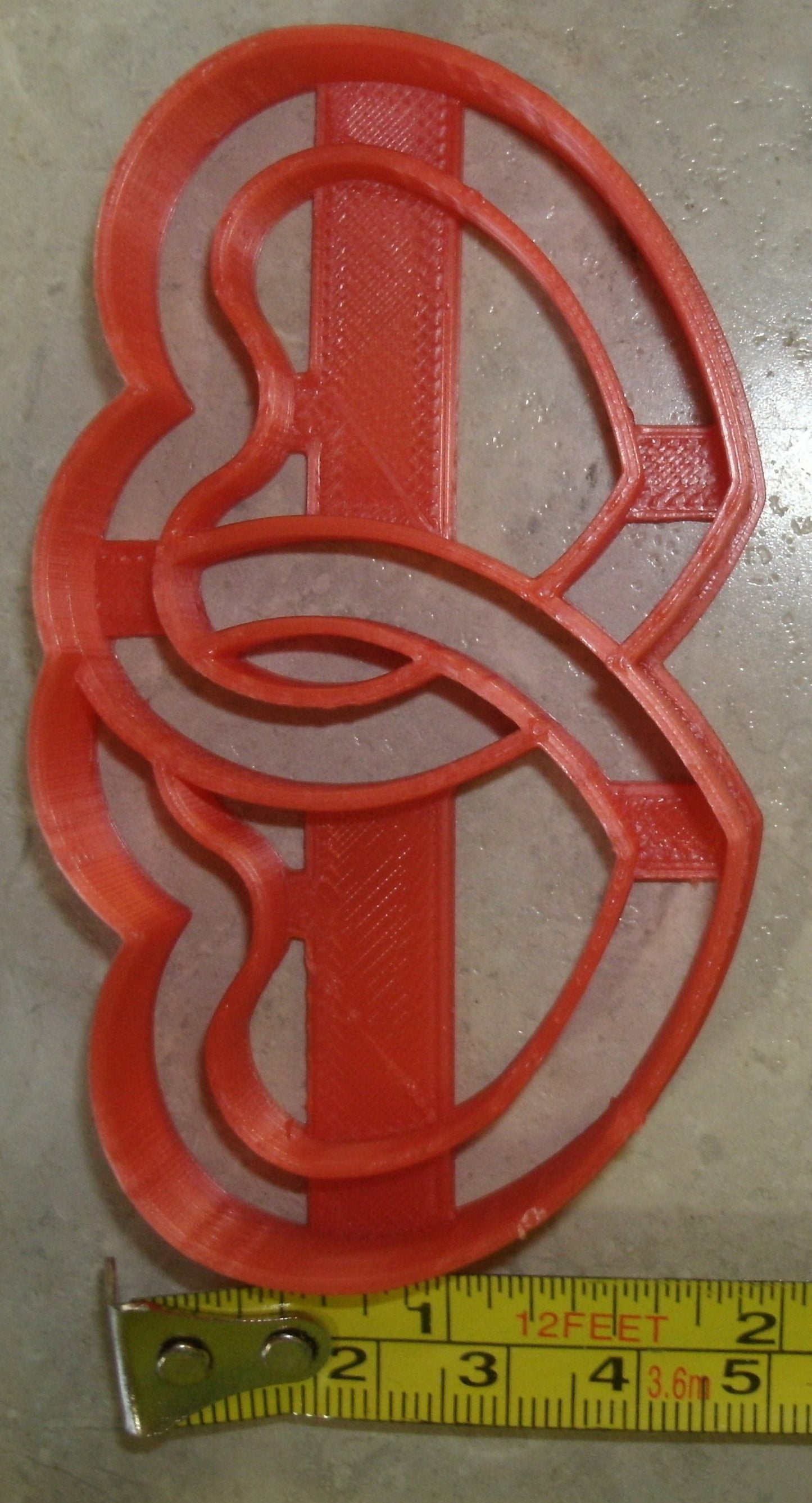 Linked Hearts Valentine Engagement Wedding Cookie Cutter Made In USA PR2589